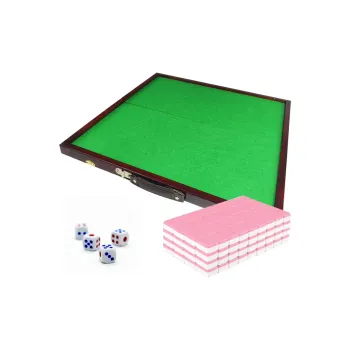 SHENGYU Mini Mahjong Table With Folding Design Cute Mini Travel Tag Board Games
