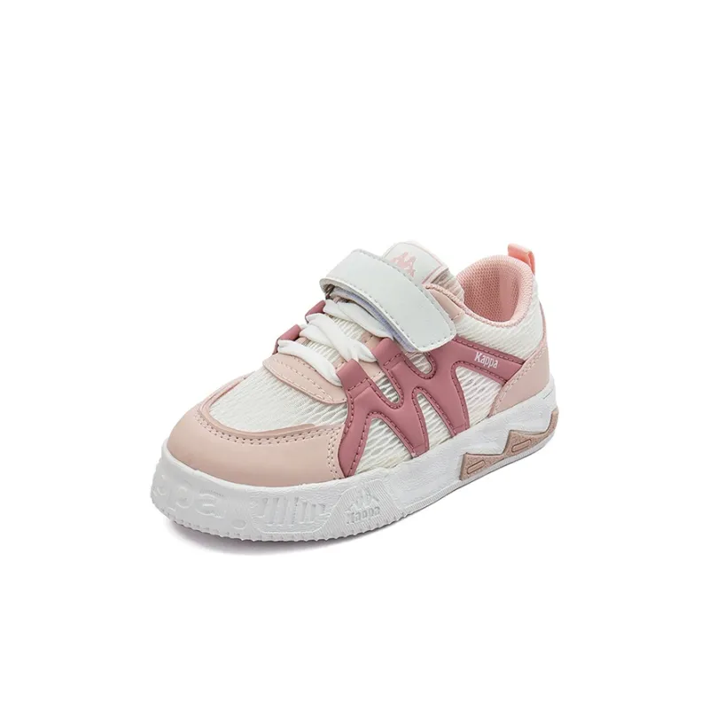 KAPPA KIDS Anti Kick And Abrasion Resistant Low Top Kids' Skateboarding Shoes Beige White Pink Kids'-2
