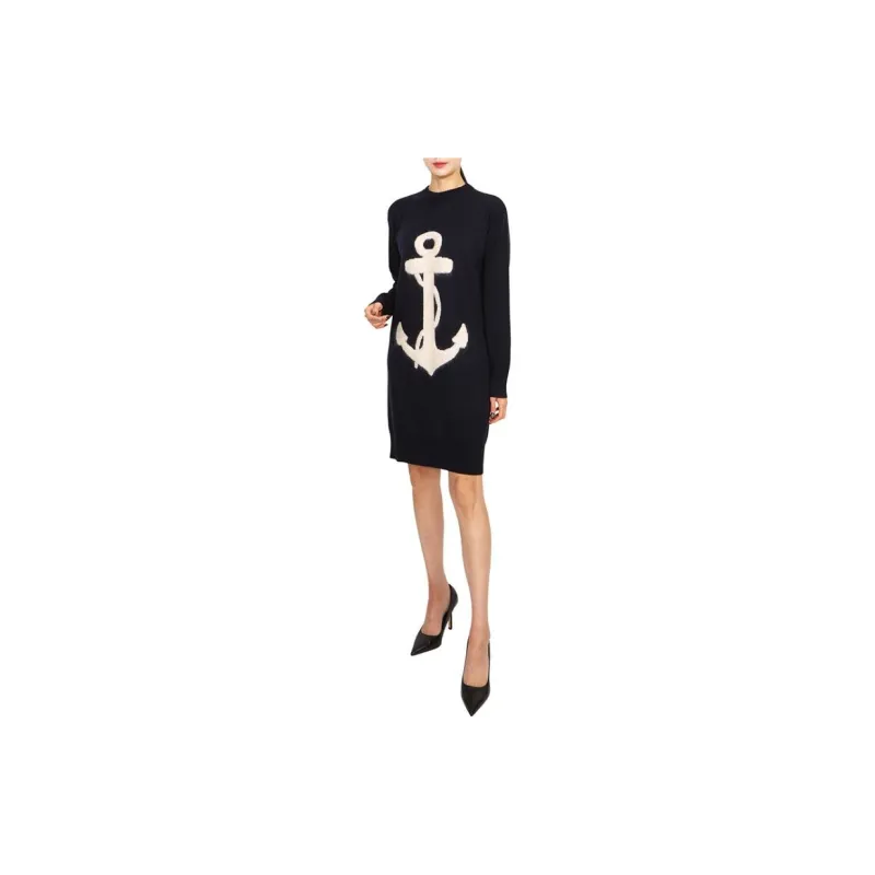 MaxMara Long Sleeved Dresses Women's Black-3