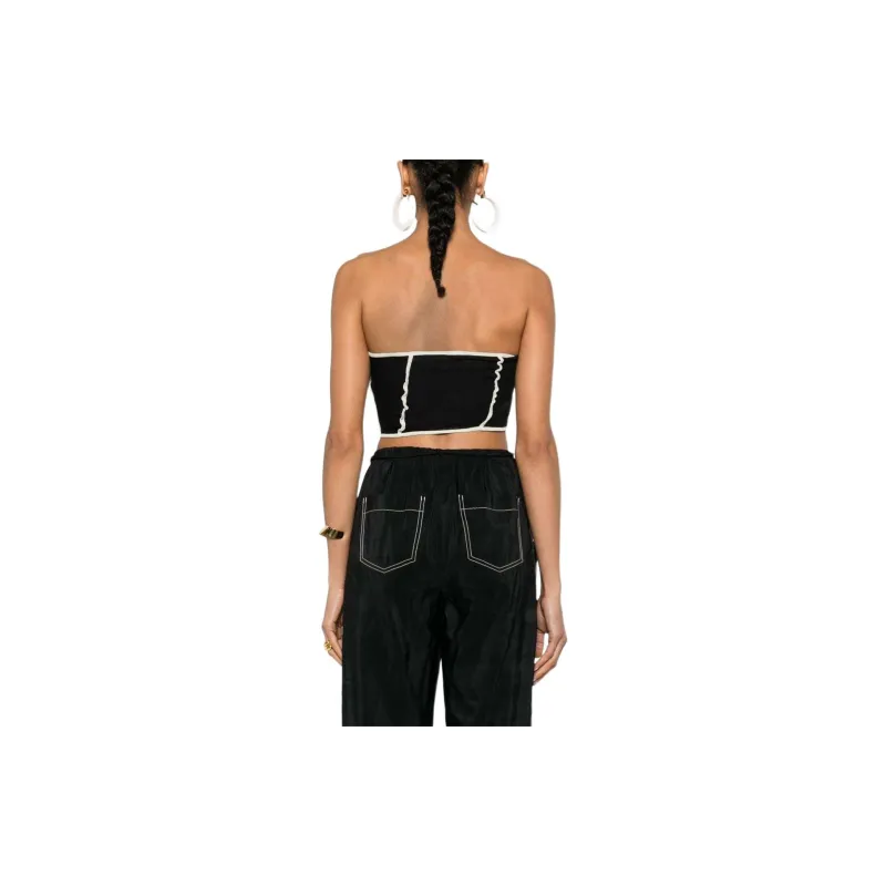 NANUSHKA Luisa Strapless Cropped Top-3