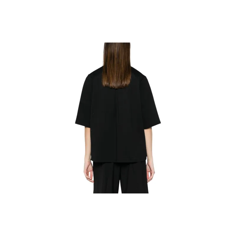 BIMBA Y LOLA Logo-plaque V-neck T-shirt-1
