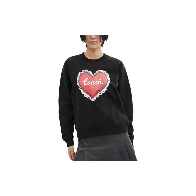 COACH SS24 Sweatshirt Women's Black-1
