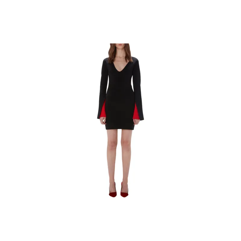 JW Anderson Contrast Cuff Fitted Dress-1