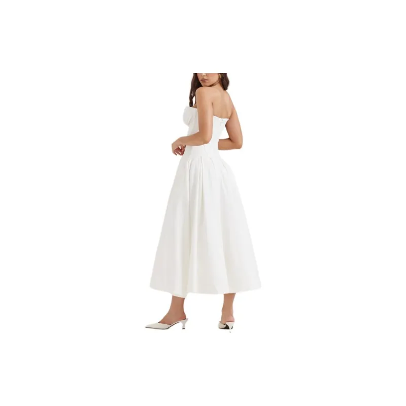 HOUSE OF CB LADY Sleeveless Dress Women's White/White-2