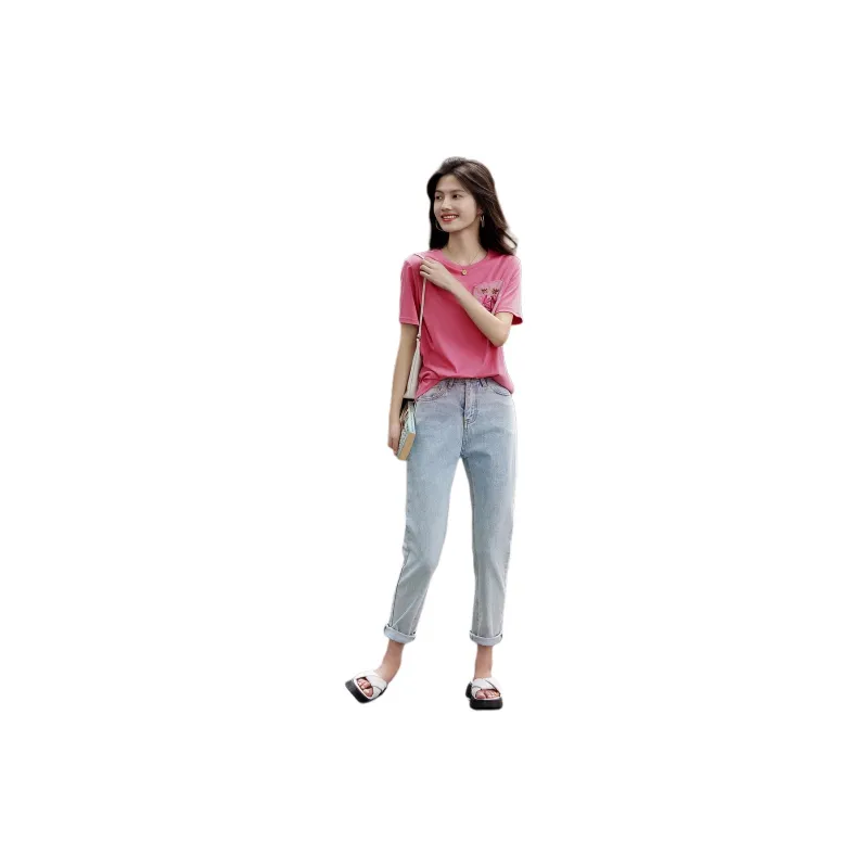 【dme】 T Shirt Women's Rouge Red-1