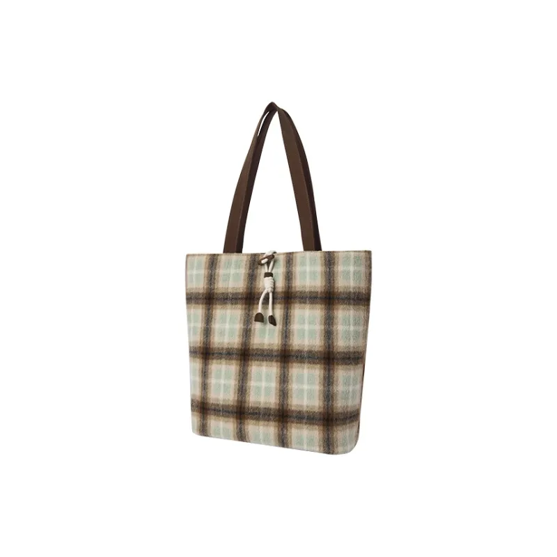 SEM/R Polyester Tote Handbag Shoulder Bag Large Size Women's Coffee Tone / Coffee Yellow Tone-1