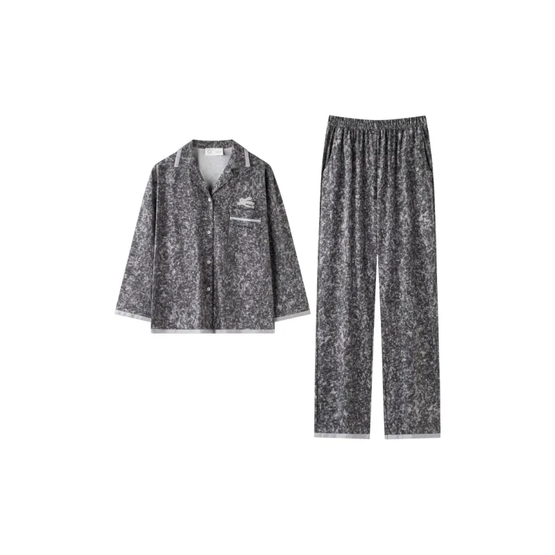 Meonsill Pajama Set Women's Dark Gray-0