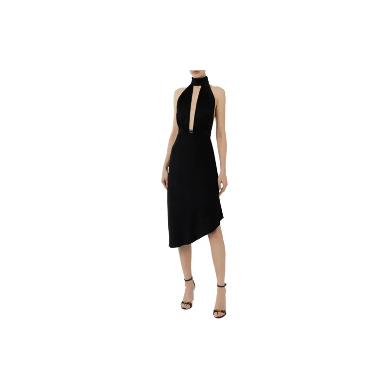 Elisabetta Franchi Sleeveless Asymmetric Midi Dress-1