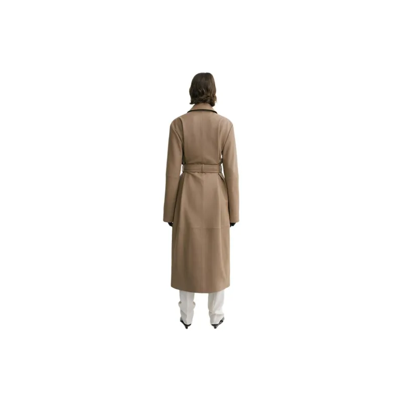 TOTEME Belted Leather Coat-2