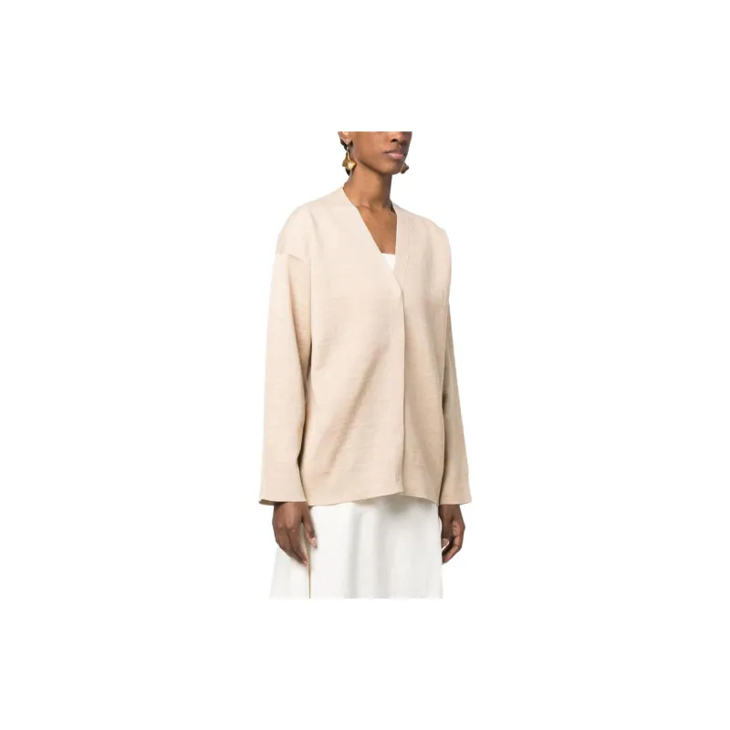 FENDI FF motif V neck Cardigan-3