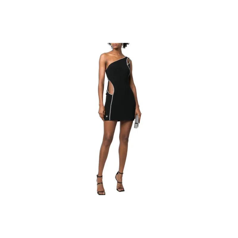 PHILIPP PLEIN Embellished Cut Out Detailed Mini Dress-1