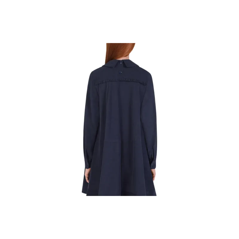 KENZO Long-Sleeved Dresses Women's Dark Blue-4