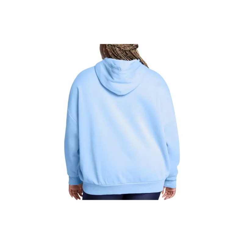 Under Armour Rival Fleece Oversized Hoodie Sweatshirt Women's Horizon Blue-2