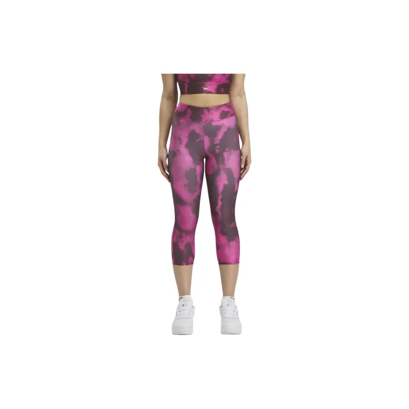 Reebok Identity Training Capri Leggings Women's Fuchsia/Black-2
