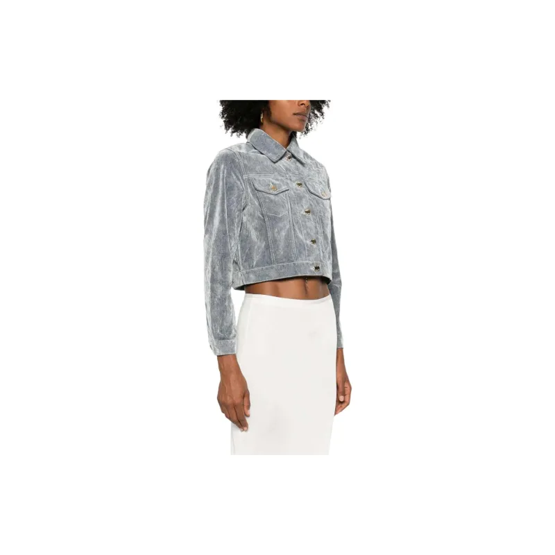 CASABLANCA Long Sleeved Peach Denim Jacket-3