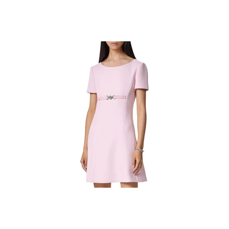 VERSACE Short Sleeved Crewneck Mini Dress-2