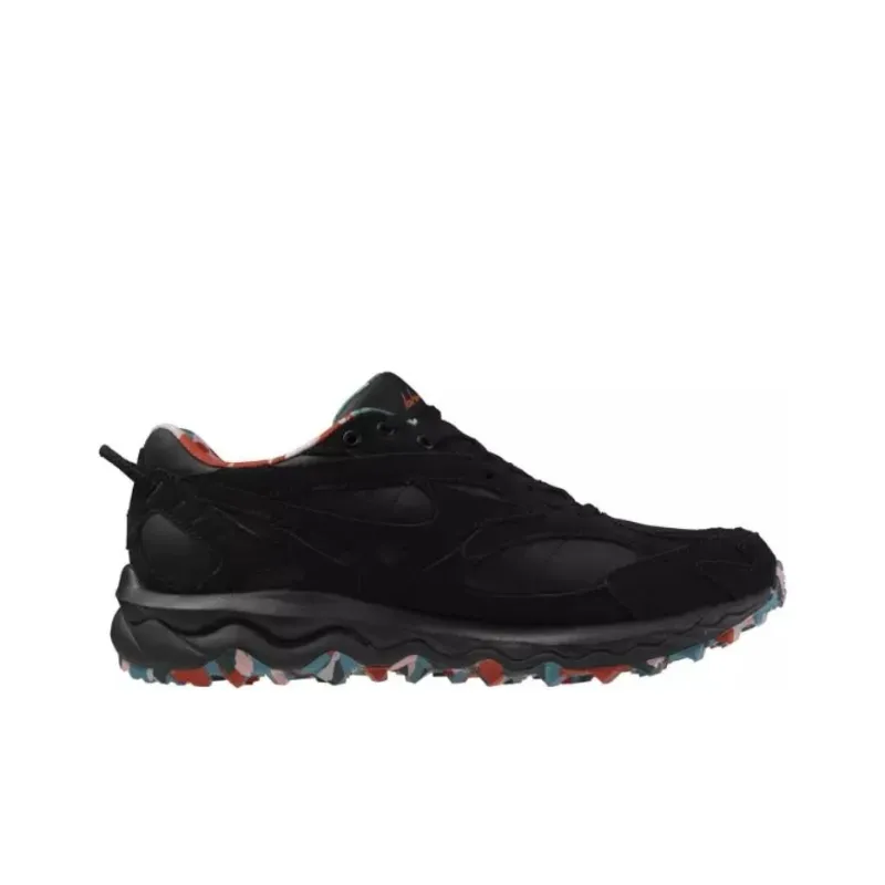 HIROSHI NAGAI x Mizuno Wave Mujin TL Wear-Resistant Low-Top Casual Shoes Men's Black Red-1