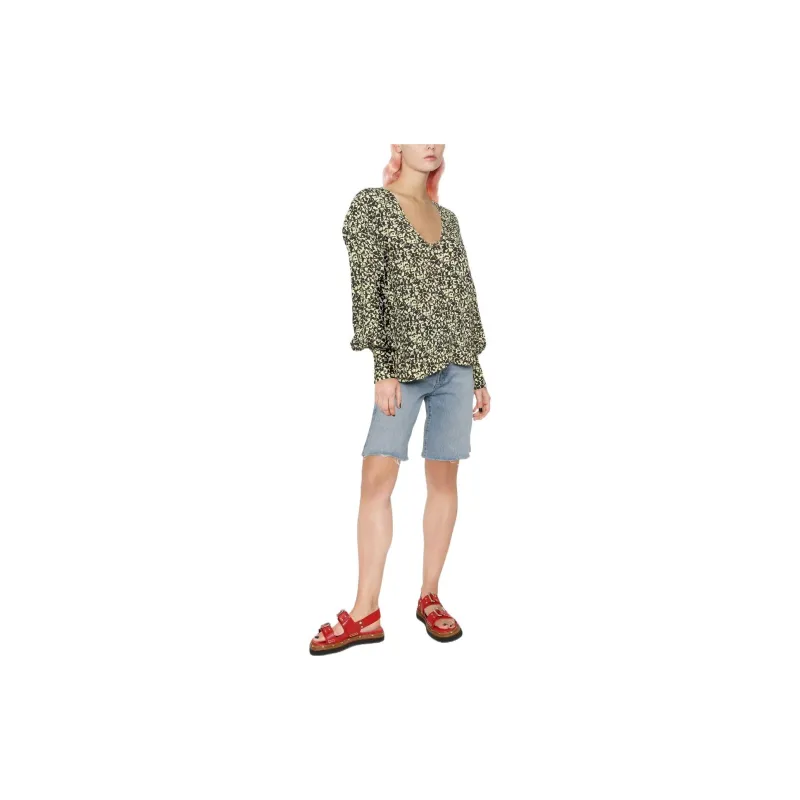 GANNI Abstract print Blouse-3