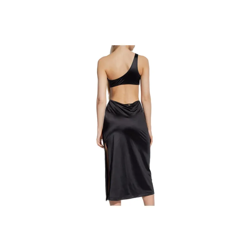 VERSACE One-Shoulder Cut Out Midi Dress-2
