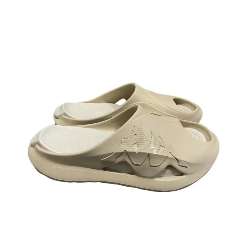 Kappa Slip Resistant Quick Dry Slide Slippers Unisex Ecru-2