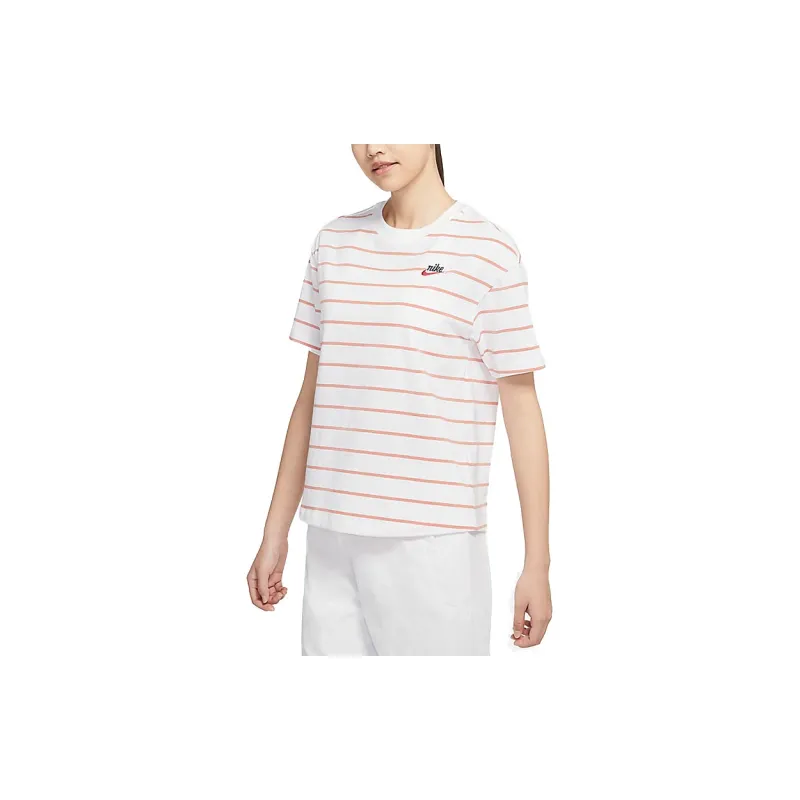 Nike Set in Sleeve T Shirt Women's White-4