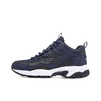 Skechers DLITES Shock Absorbers With Slip Resistant And Abrasion Resistant Properties Low Top Hiking Shoes Men's Black