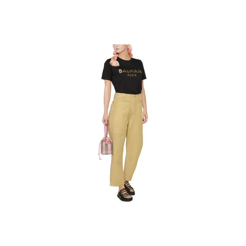 BALMAIN T Shirts Women's Black-1