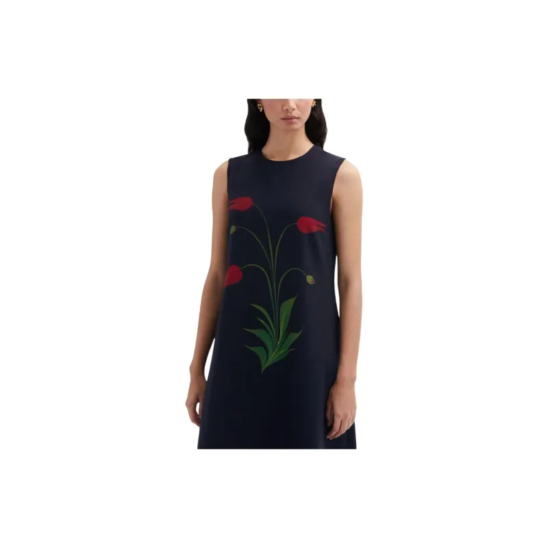 Oscar De La Renta Tulip Floral-print Maxi Dress-3