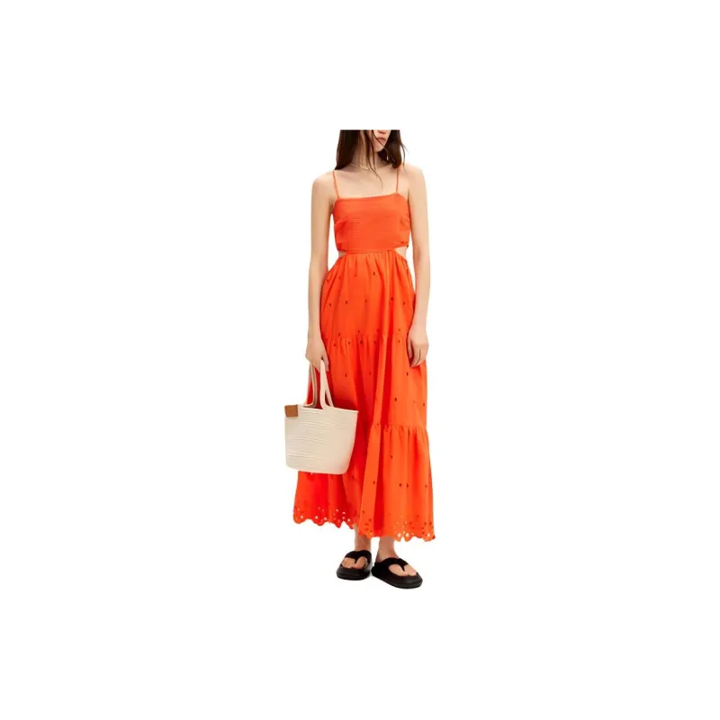Desigual Slip Dress Women's Orange-1