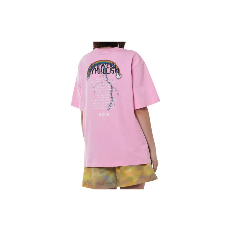 MSGM Drop Shoulder Sleeve T Shirt Women's-2