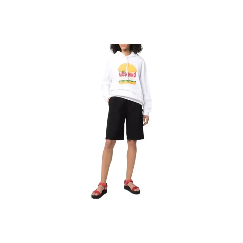 MOSCHINO Couture Logo Printed Drawstring Hoodie-1