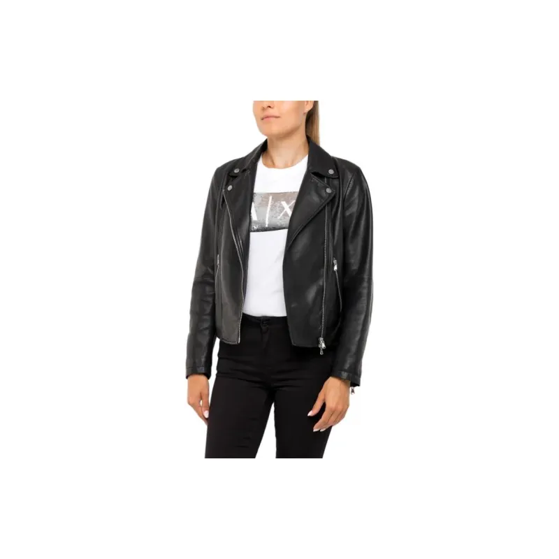 EMPORIO ARMANI Nappa lambskin Biker Jacket-2