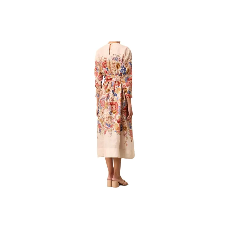 Zimmermann SS24 Long-Sleeved Dresses Women's Cream-2