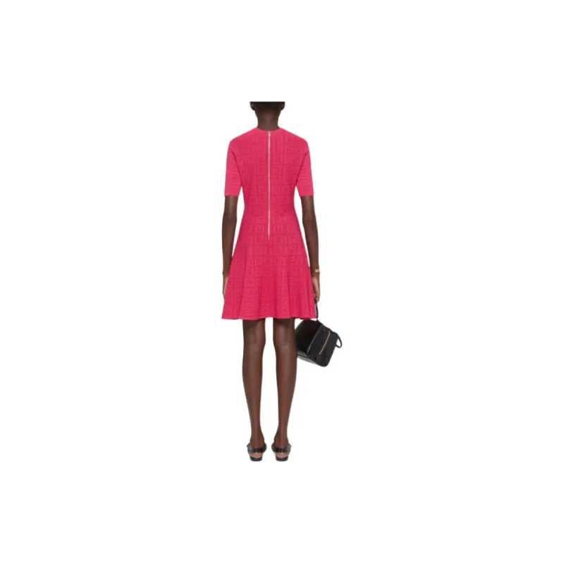 Givenchy 4G Jacquard Flared Mini Dress-2