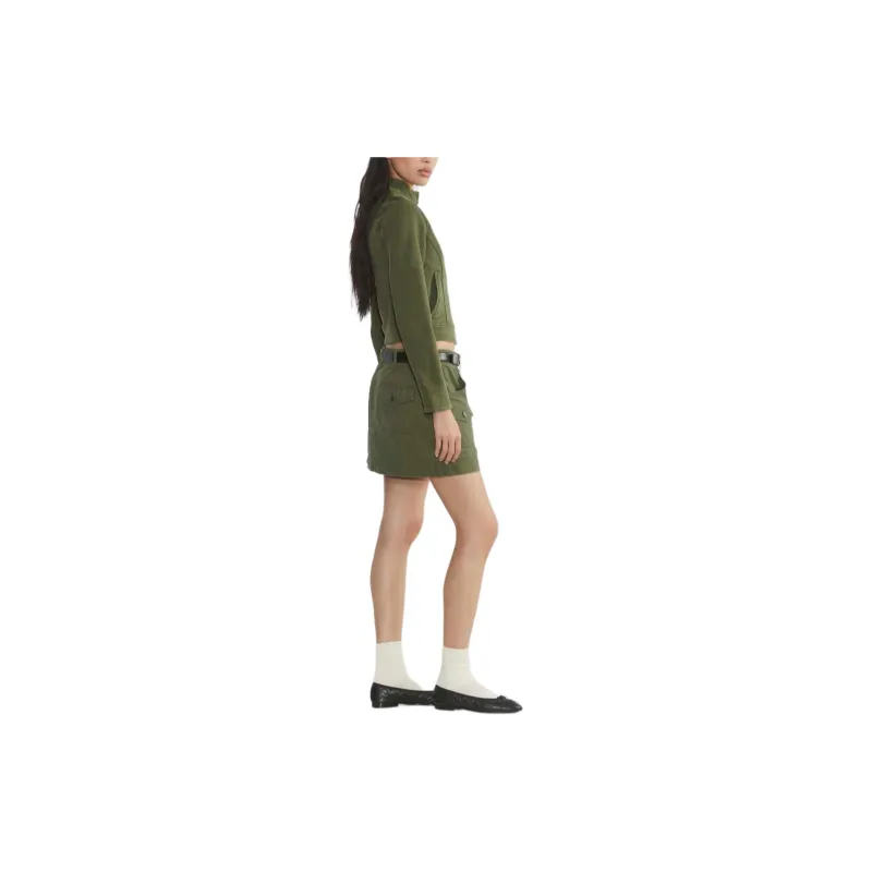 ARITZIA Sunday Best Lourdes Jacket Jackets Coats Women's Fatigue/Army Green-4