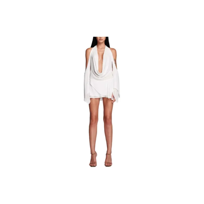 I.AM.GIA ROSANNA MINI DRESS Long-Sleeved Dresses Women's White/White-1