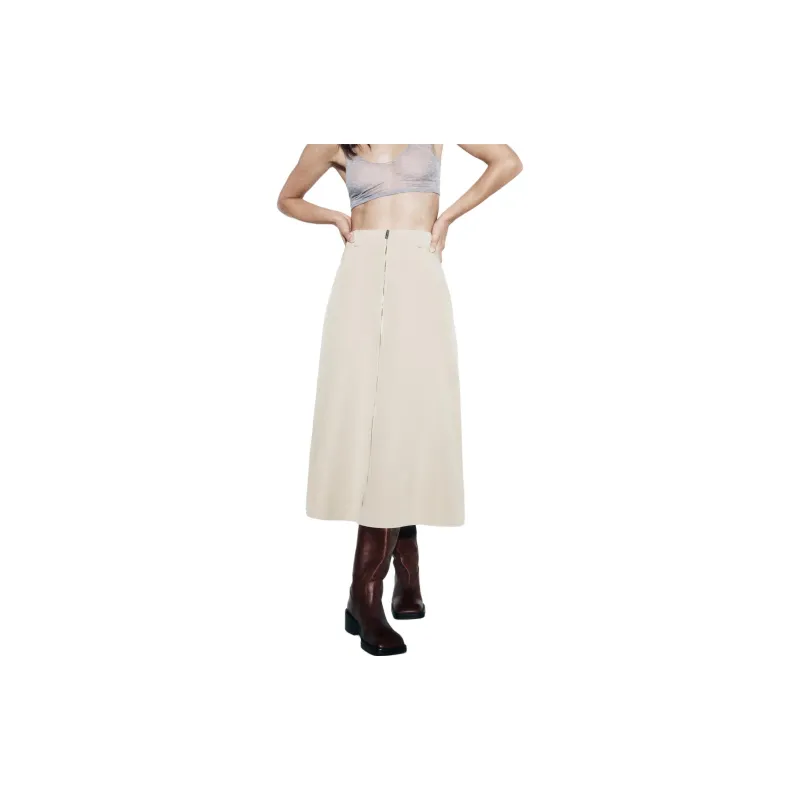ZARA Casual Long Skirts Women's Pink-1