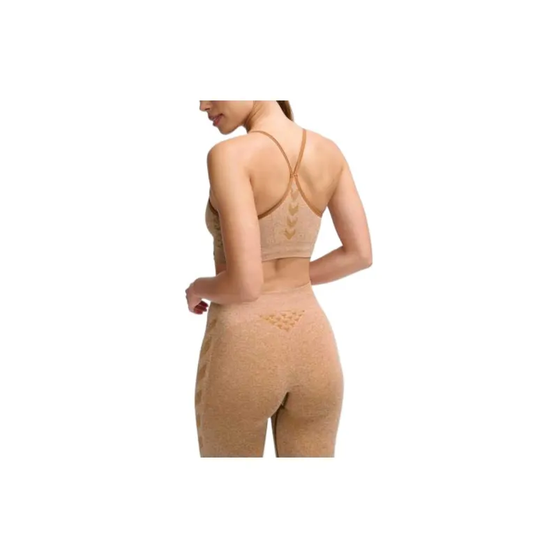 Hummel Seamless Sports Bra Sport Vests Women's Orange Yellow-5