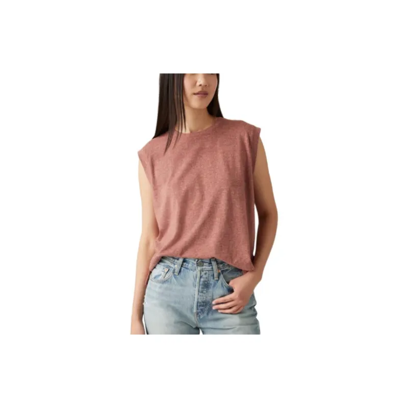 Levis Tank Tops Women's Red-2