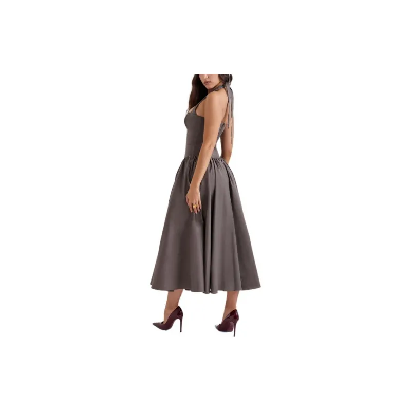 HOUSE OF CB COQUETTE Slip Dresses Women's GREY/Gray-3
