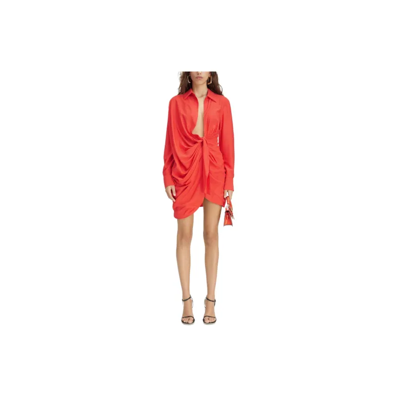 Jacquemus Draped Shirt Dress-1