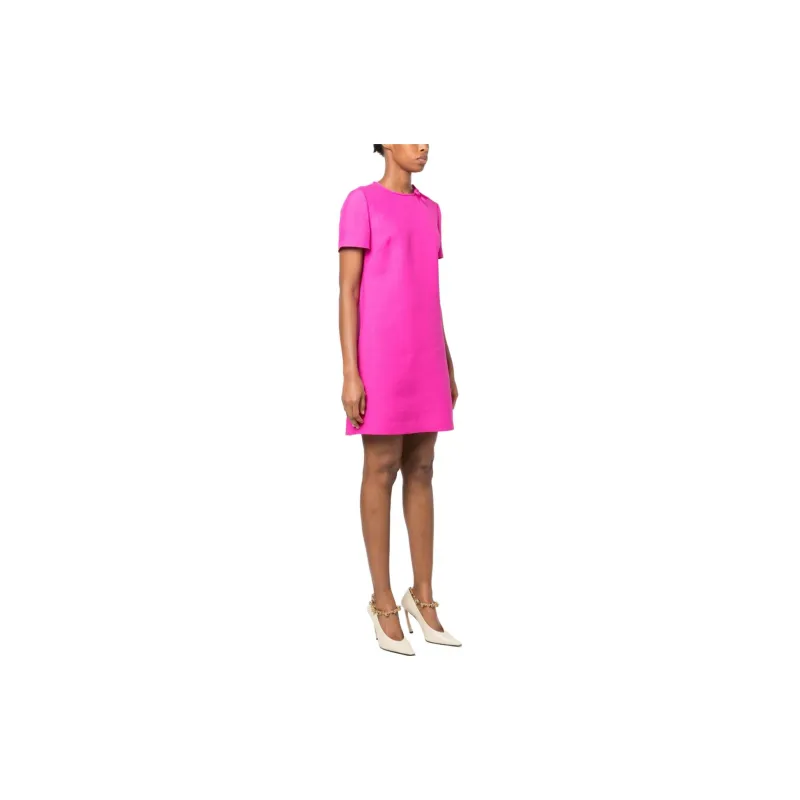 Valentino Short-Sleeved Dresses Women's Fuchsia-1
