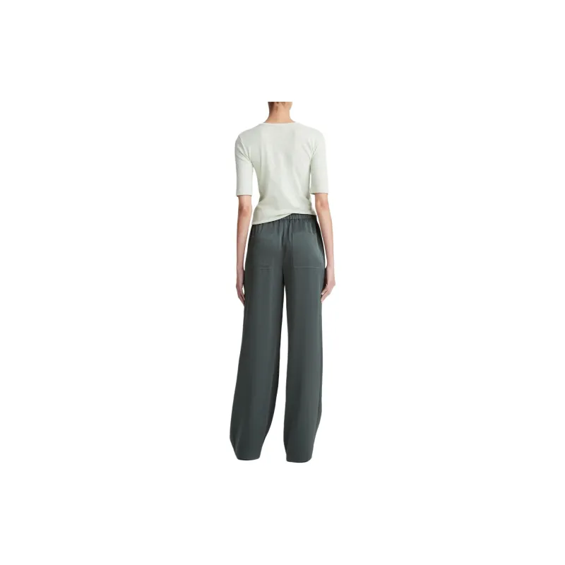 VINCE Casual Pants Women's Light Green-2