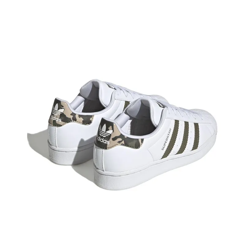 Adidas Superstar Cloud White Olive Strata GS-3