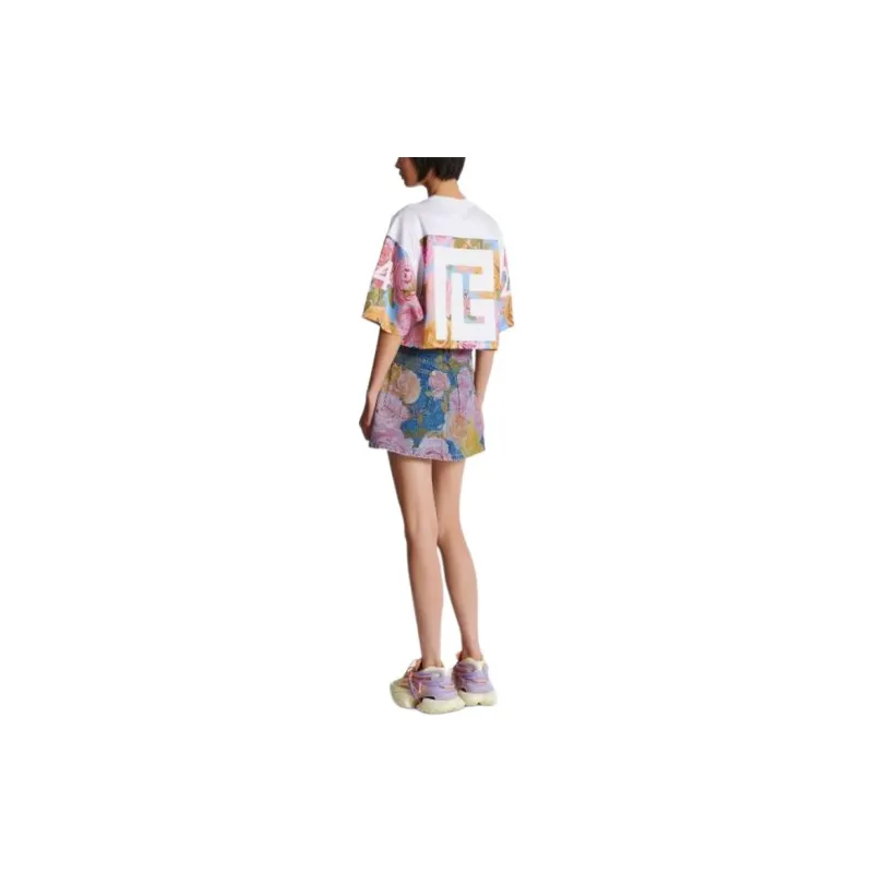 BALMAIN T-Shirts Women's Pink-4