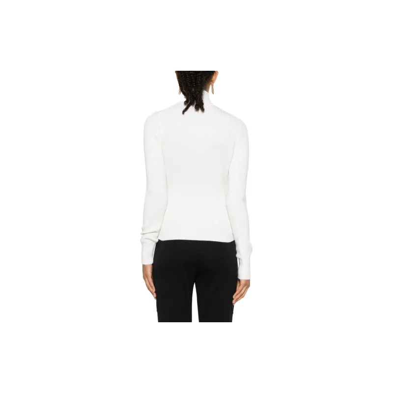 CASABLANCA Monogram Plaque Ribbed Jumper-2
