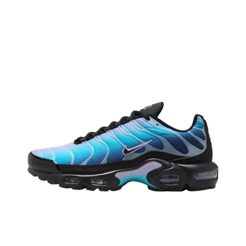 Nike Air Max Plus Anti Slip Wear Resistant Low Top Running Shoes Unisex Blue Black