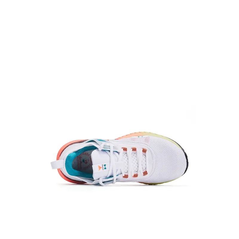 Under Armour Slip Resistant Cushioning And Breathable Low Top Kids' Running Shoes White Kids'-4