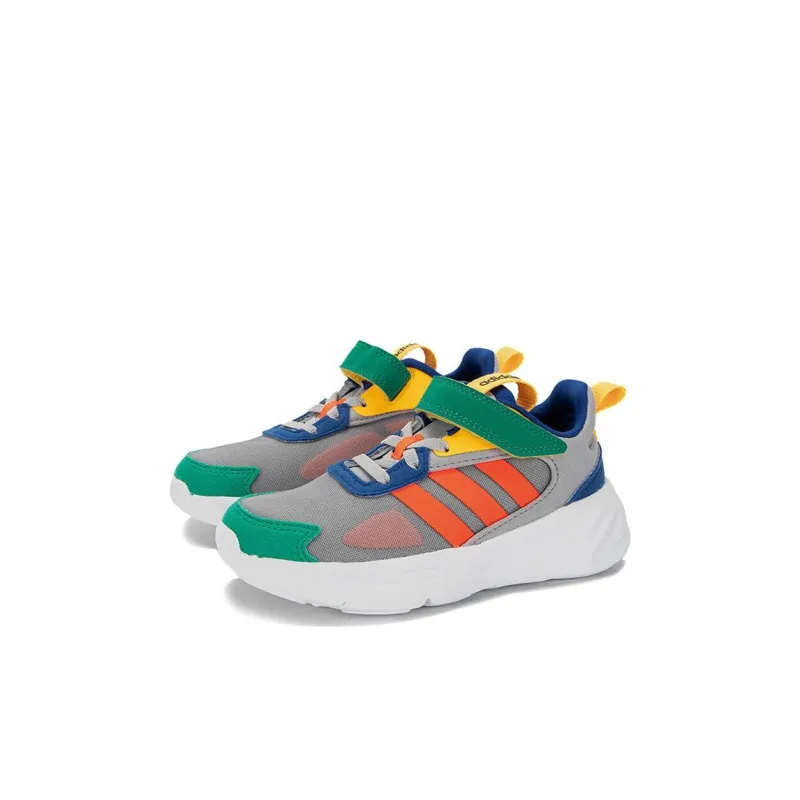 Adidas Neo Ozelle Slip Resistant Shock Absorbers With Abrasion Resistant Properties Low Top Running Shoes Gray Kids'-2