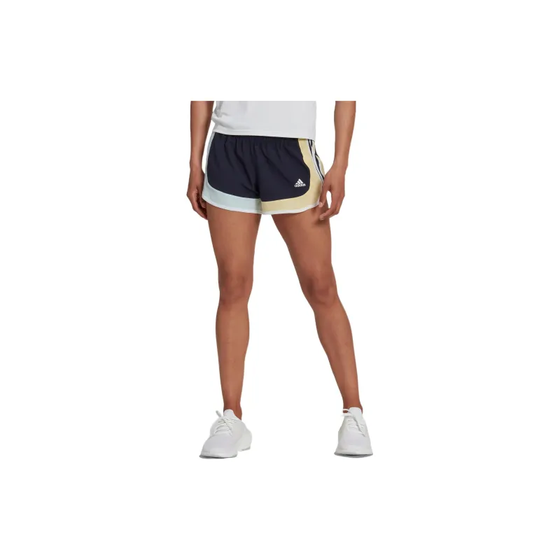 Adidas Free Shipping With AdiClub Marathon 20 Colorblock Running Shorts-1